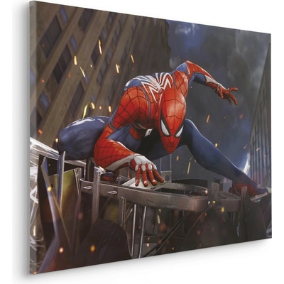 Komar Nástěnný obraz na rámu Marvel Spider-Man Landing 60 x 90 cm