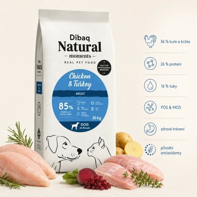 Dibaq Sense Natural breeder dog Chicken & Turkey 20 kg