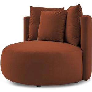 Bobochic Paris Оранжево кадифено кресло Cesar - Bobochic Paris (WT-ROND-1.5--W_1 P818)