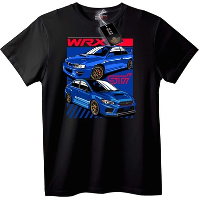 NOONEBRAND Тениска WRX STI за Автомобилни Ентусиасти - M, White
