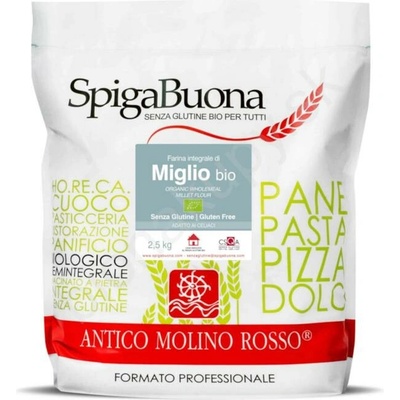 SpigaBuona Pšenová mouka celozrnná mletá kamenem BIO 2,5 kg