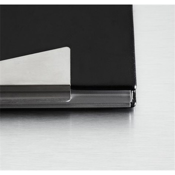 SIGEL Krabička na vizitky, hliník/koženka, 20 ks