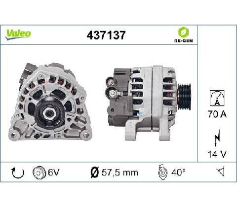 Alternátor VALEO 437137