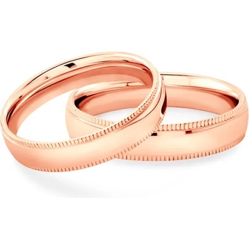 Image 1 of SAVICKI Сватбени халки: розово злато, полукръгъл профил. 4 мм