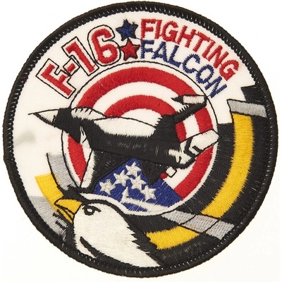 Nášivka textilní 101 Inc F-16 Fighting Falcon USA - barevná