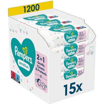 Pampers Влажни кърпички Pampers Sensitive 1200бр (81753741)