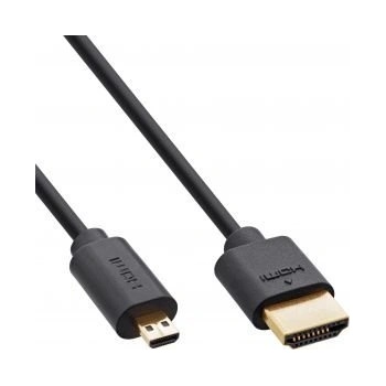 InLine 17933D1 HDMI кабел 0, 3 м HDMI тип A (стандартен) HDMI тип D (микро) Черен (17933D) (17933D)