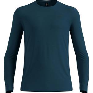 Odlo Мъжко мериносово термобельо Odlo Merino 160 Bl Top Crew Neck L/S Merino base layer - Reflecting Pond - размер XXL (015-1998-0415)