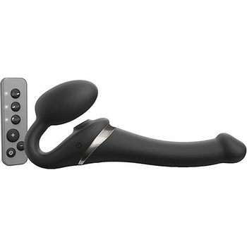 Strap-On-Me Strap-On Multi Orgasm Remote Controlled 3 Motors Black S Pripínací penis