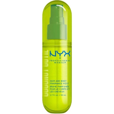 NYX Professional Makeup Fat Oil Body parfémovaná mlha na vlasy a tělo s vůní Coconut Cutie 80 ml