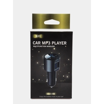 S11 CAR Bluetooth FM трансмитер - 3.1 А, волтметър, 2 x USB, FLAC