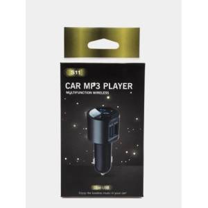  S11 CAR Bluetooth FM трансмитер - 3.1 А, волтметър, 2 x USB, FLAC