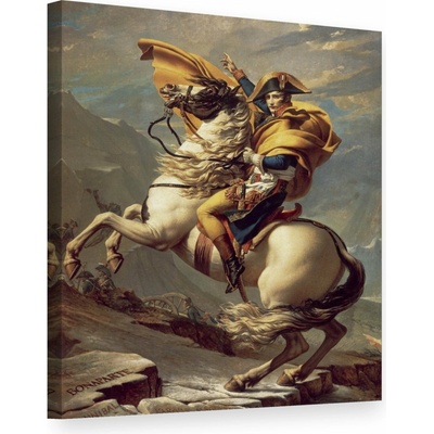 Obraz na plátne Jacques-Louis David - Napoleon prechádza cez Alpy - 50x60 cm