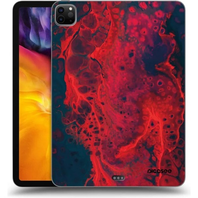 Picasee silikónový čierny obal Apple iPad 11 2022 M2 4.generace Organic red