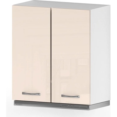 Голд - Аполо Горен кухненски шкаф с 2 врати за телескопичен аспиратор Алис g17 60 см крем гланц