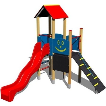 Playground zostava so šmýkačkou 4U203D-15