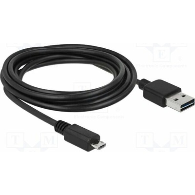 Delock 83368 USB 2.0 USB A zástrčka dvoustranná USB B micro vidlice