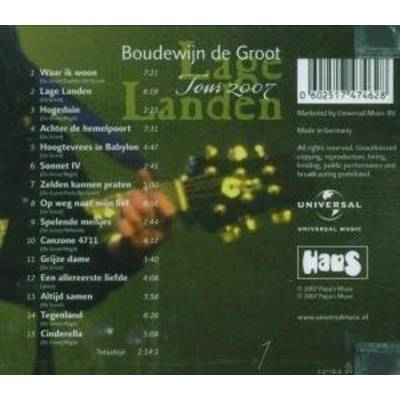 Boudewijn de Groot - LAGE LANDEN TOUR 2007 CD