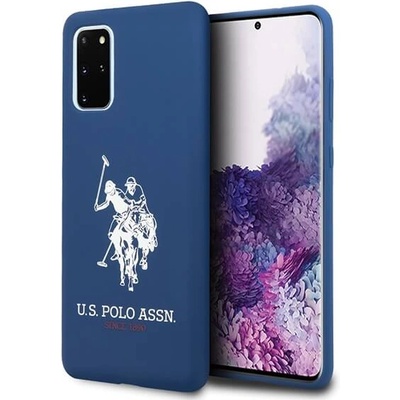 U. S. Polo Assn Assn. Silicone Case - твърд силиконов кейс за Samsung Galaxy S20 Plus (син)