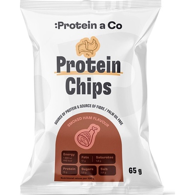 ProteinaCo Proteínové chipsy Údená šunka 65 g