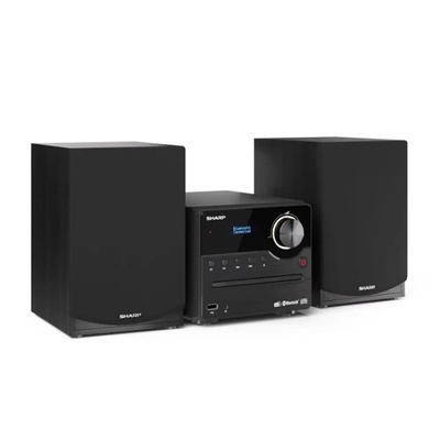 Sharp Audio Systems XL-B517D(BK), HI-FI МИКРО СИСТЕМА, 45 W обща максимална изходна мощност, DAB+ и FM тунер с RDS, Bluetooth v5.0, CD плейър, USB възпроизвеждане, 3, 5 mm Aux-in / line-in, жак за слушалки, дървен високоговорител, черен (xl-b517d(bk))