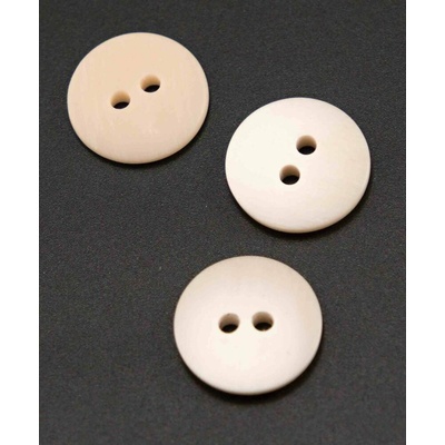 Dierkový gombík - bielo bežový melír - priemer 1,5 cm