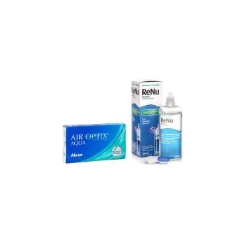 Image 1 of Alcon Air Optix Aqua (6 лещи) + ReNu MultiPlus 360 ml с кутия