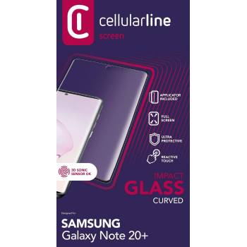 Cellularline Закалено 3D стъкло за Samsung Galaxy Note 20 Ultra, Черно 6867