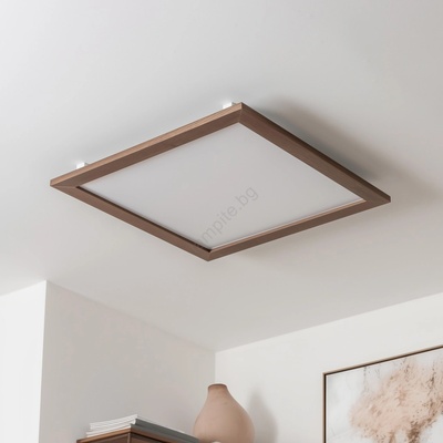 Brilagi - Димируемо LED осветително тяло SLIMFRAME WOOD LED/58W/230V 64x64 cm + дистанционно управление (BG1544B)