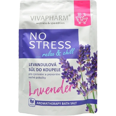 Vivaco Levandulová sůl do koupele NO STRESS 1000 g