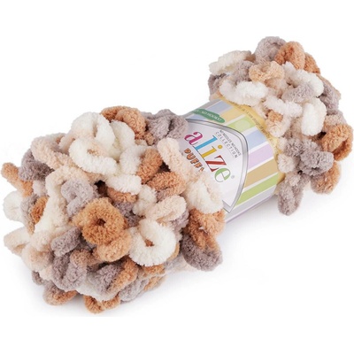 Pletací příze Alize Puffy color 100 g Varianta: 3 (5926) béžová světlá, Balení: 1 ks 49453/120177/229699