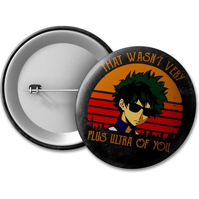 Boku no Hero Academia BNHA placka Plus Ultra 50 mm