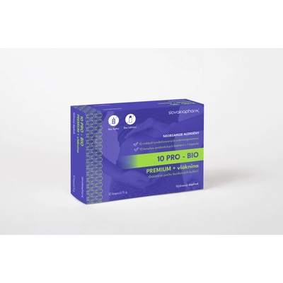 Slovakiapharm 10 PRO BIO PREMIUM + vláknina 10 ks