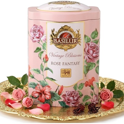 Basilur Vintage Blossoms Rose Fantasy plech 100 g