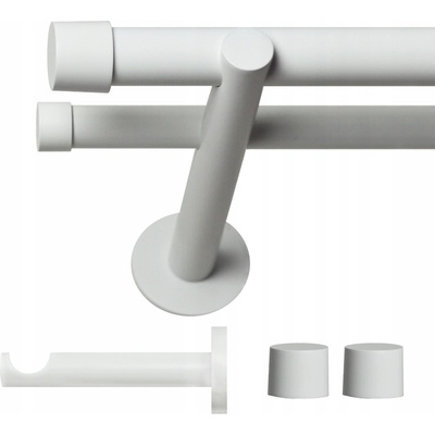 VOPPI GARNÝŽ DVOJITÁ LOFT 19+19MM 140 CM ČERNÁ
