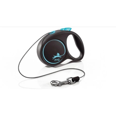 flexi Black Design М Ролетен повод 5м въже до 20kg