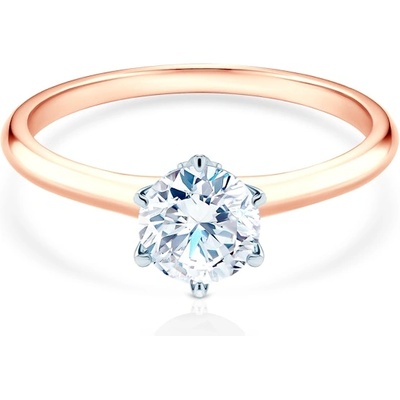 SAVICKI Годежен пръстен The Journey: двуцветно злато, лабораторен диамант