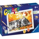 Ravensburger Malování podle čísel Podzimní koťata 18 x 13 cm