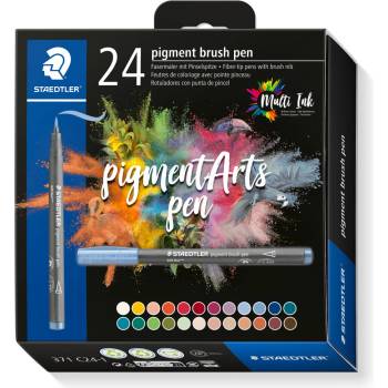 STAEDTLER Флумастри Staedtler Pigment Brush 371, 24 цвята (31654-А-371 C24-1)