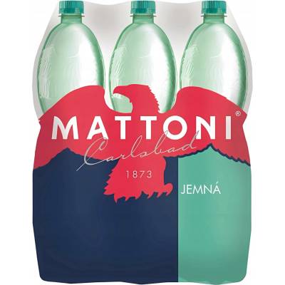 Mattoni Jemně perlivá přírodní minerální voda 6 × 1,5 l