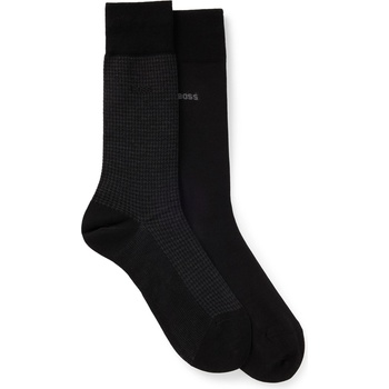 Boss Чорапи Boss Men's Houndstooth Crew Socks - Black 001