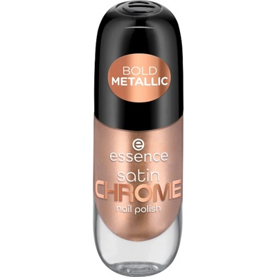 Essence Satin Chrome lak na nechty 01 Robotic Rose 8 ml