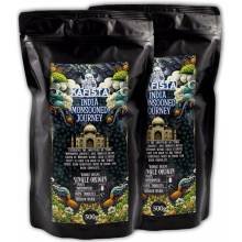 Kafista India Monsooned Journey spracovanie monzúnovaním 100% Robusta 2 x 0,5 kg