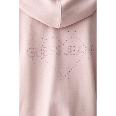 Guess Jeans суичър с цип и качулка дамски от памук (W6YQ10.K3872)