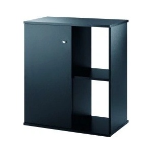 Ferplast -STAND CAYMAN 60 BLACK - Маса/ стойка за стъклени аквариуми, терариуми и резервоари за костенурки , 62 х 34 х 73 см