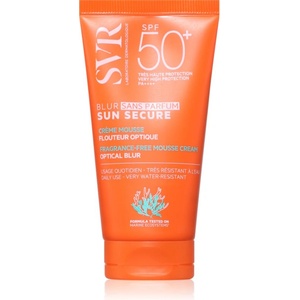 Laboratoires SVR Sun Secure Blur защитна пяна за уеднаквяване тона на кожата без парфюм SPF 50+ 50ml