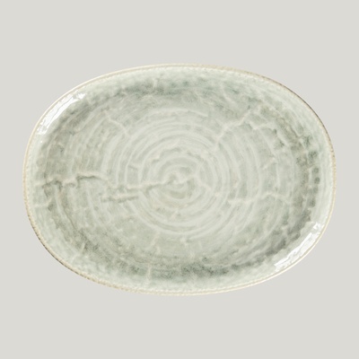 RAK Porcelain Krush talíř oválný 32 x 24 cm světle zelený KSOP32CL-6