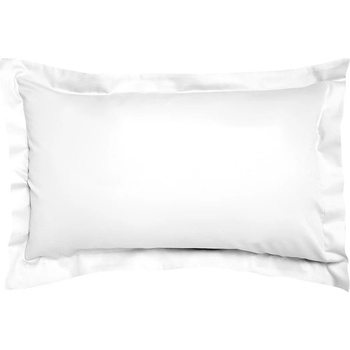 Image 1 of Dilios Калъфка за възглавница 50/70 см бяла с борд 100% памук