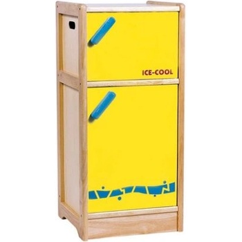 Bigjigs Toys - Дървен хладилник - Жълт (ST237)