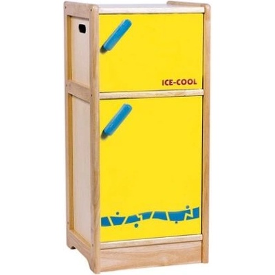 Bigjigs Toys - Дървен хладилник - Жълт (ST237)